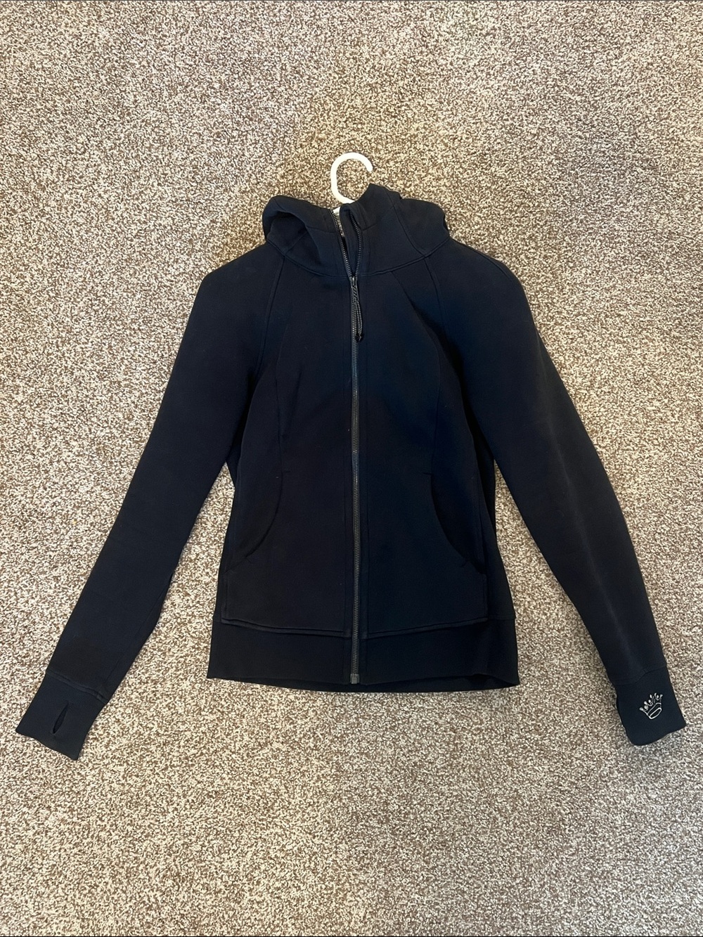 lululemon athletica Black Full-Zip Hooded Jacket